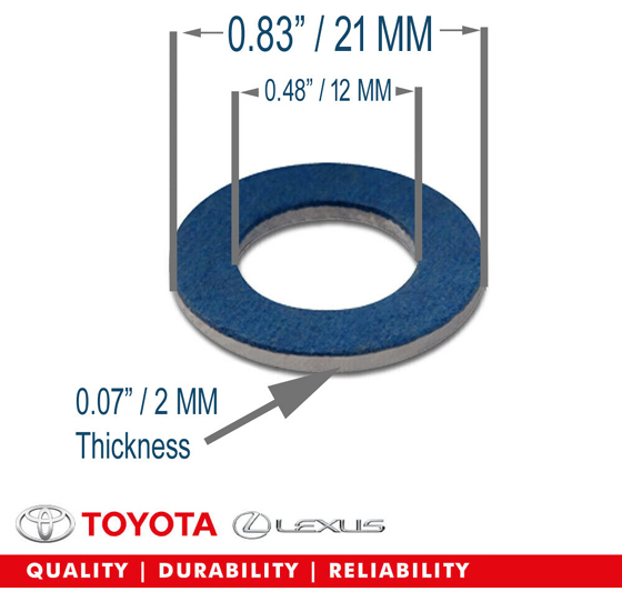 OEM Toyota Lexus Oil Drain Plug Crush Washer Gasket 90430-12031 Tacoma Camry